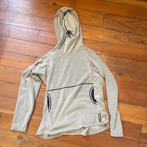 Melanzana micro grid hoodie